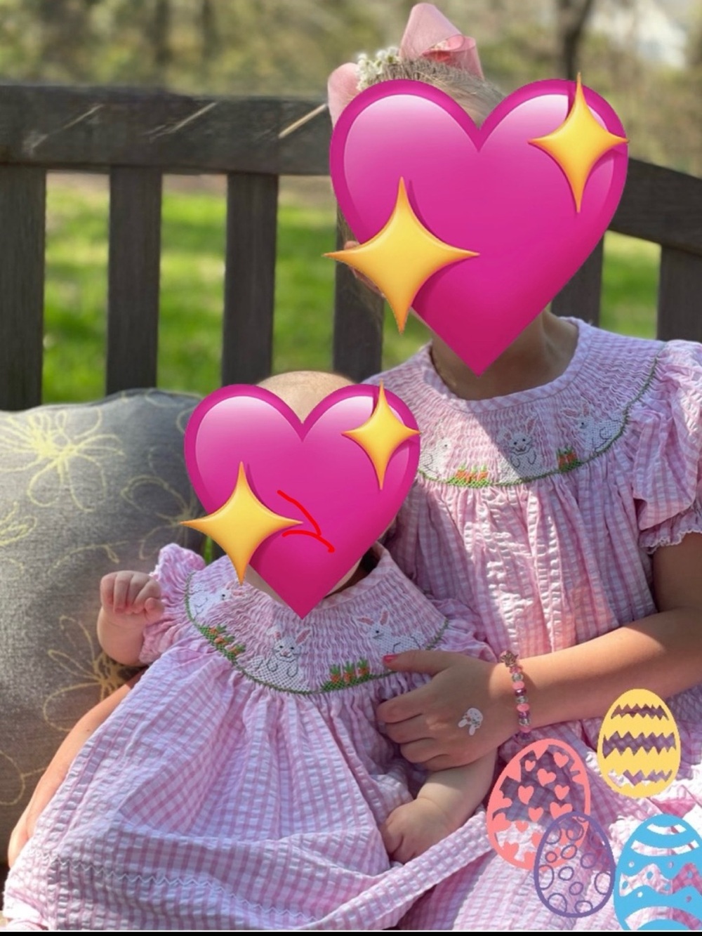 Southern Smocked Company Bunny Smocked Dress 6M | Easter Pink Gingham Outfit